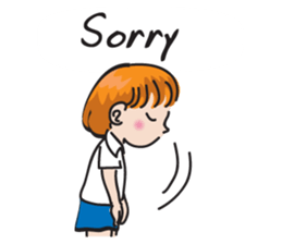 school girl Cute cute sticker #14728873