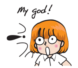 school girl Cute cute sticker #14728874