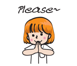 school girl Cute cute sticker #14728877