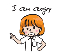 school girl Cute cute sticker #14728880