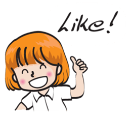 school girl Cute cute sticker #14728881