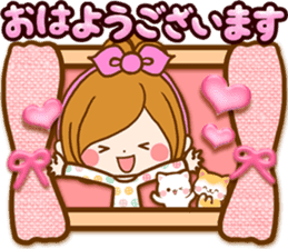 Leisurely a girlfriend .LoveHeart sticker #14730367