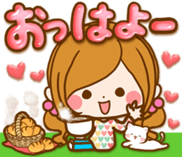 Leisurely a girlfriend .LoveHeart sticker #14730369