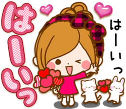 Leisurely a girlfriend .LoveHeart sticker #14730370