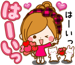 Leisurely a girlfriend .LoveHeart sticker #14730370