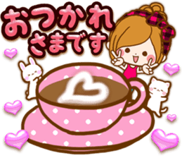 Leisurely a girlfriend .LoveHeart sticker #14730376