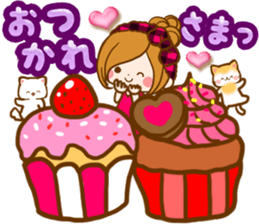 Leisurely a girlfriend .LoveHeart sticker #14730377