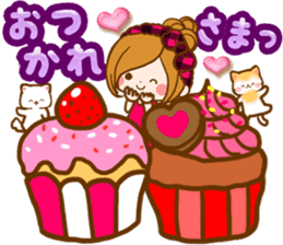 Leisurely a girlfriend .LoveHeart sticker #14730377