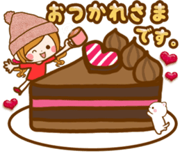 Leisurely a girlfriend .LoveHeart sticker #14730380