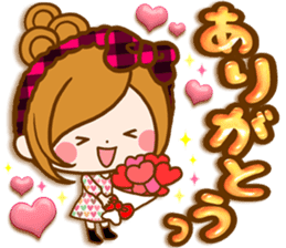 Leisurely a girlfriend .LoveHeart sticker #14730382