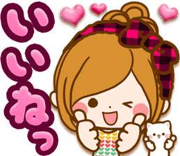 Leisurely a girlfriend .LoveHeart sticker #14730386