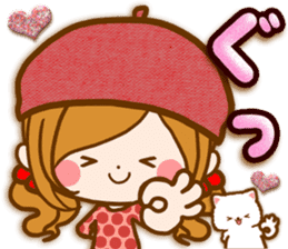 Leisurely a girlfriend .LoveHeart sticker #14730387