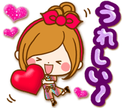 Leisurely a girlfriend .LoveHeart sticker #14730388