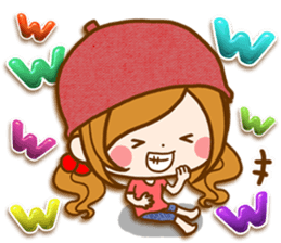 Leisurely a girlfriend .LoveHeart sticker #14730392