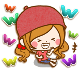 Leisurely a girlfriend .LoveHeart sticker #14730392