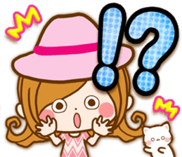 Leisurely a girlfriend .LoveHeart sticker #14730394