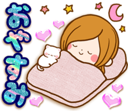 Leisurely a girlfriend .LoveHeart sticker #14730404