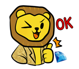 Happy Lion !! sticker #14730498