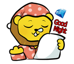 Happy Lion !! sticker #14730499