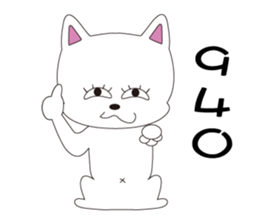 A fox dog with a chicken sticker #14730510