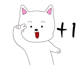 A fox dog with a chicken sticker #14730520