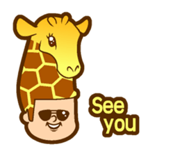 Hair type giraffe type sticker #14731796