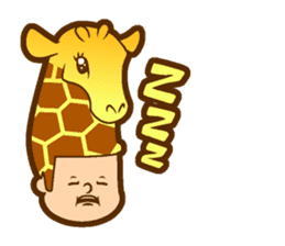 Hair type giraffe type sticker #14731801