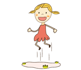 A Girl of Fall Season Stickers sticker #14732394