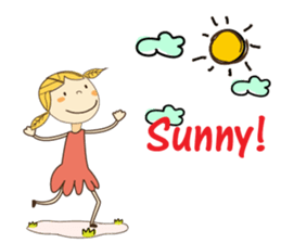 A Girl of Fall Season Stickers sticker #14732395