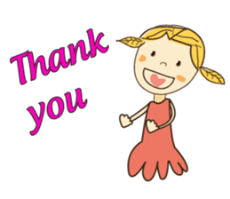 A Girl of Fall Season Stickers sticker #14732399