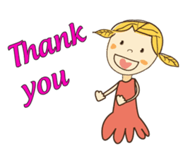 A Girl of Fall Season Stickers sticker #14732399