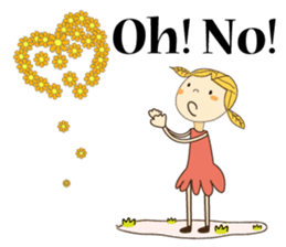 A Girl of Fall Season Stickers sticker #14732402