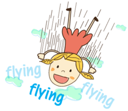 A Girl of Fall Season Stickers sticker #14732403