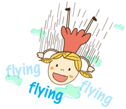 A Girl of Fall Season Stickers sticker #14732403