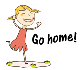 A Girl of Fall Season Stickers sticker #14732406