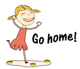 A Girl of Fall Season Stickers sticker #14732406