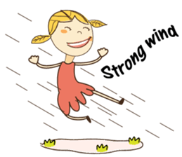 A Girl of Fall Season Stickers sticker #14732407