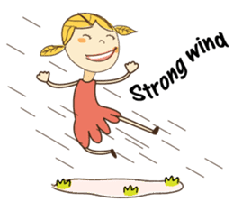 A Girl of Fall Season Stickers sticker #14732407