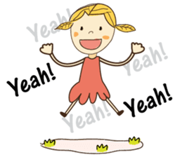 A Girl of Fall Season Stickers sticker #14732408