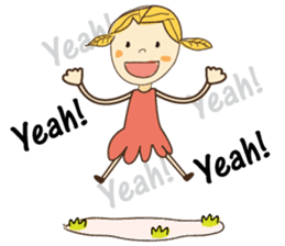 A Girl of Fall Season Stickers sticker #14732408