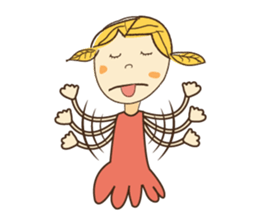 A Girl of Fall Season Stickers sticker #14732414