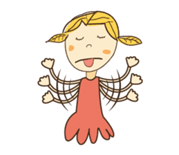 A Girl of Fall Season Stickers sticker #14732414