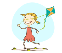 A Girl of Fall Season Stickers sticker #14732417