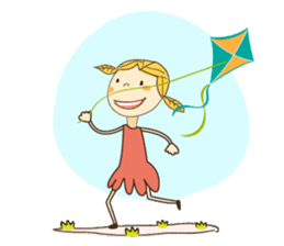A Girl of Fall Season Stickers sticker #14732417