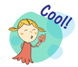 A Girl of Fall Season Stickers sticker #14732420