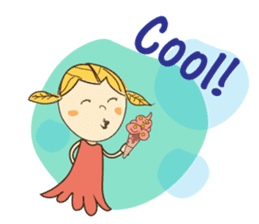 A Girl of Fall Season Stickers sticker #14732420