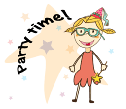 A Girl of Fall Season Stickers sticker #14732426