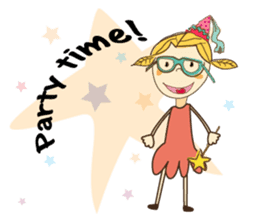 A Girl of Fall Season Stickers sticker #14732426