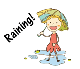 A Girl of Fall Season Stickers sticker #14732427