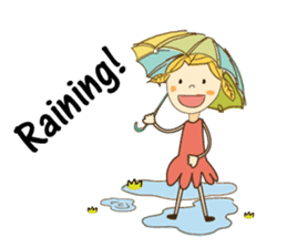 A Girl of Fall Season Stickers sticker #14732427